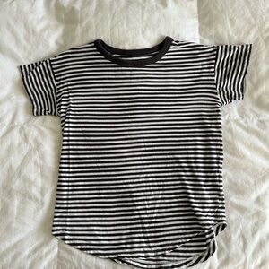 Madewell Black and White Striped oversized